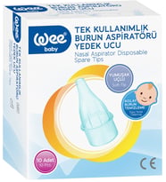 Wee Baby Burun Aspiratörü Nasal Yedek Uçu (İç Adet 10) (Kod:163)