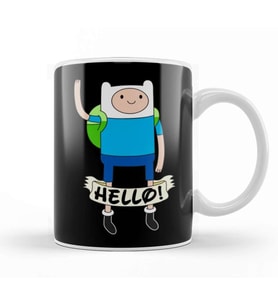 Finn Hello Adventure Time Hello Kupa Bardak Porselen