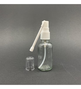 30ml şeffaf Ağız spreyli Şişe, 24 Adet, Oral Sprey, Ecza şişesi, Boş Cam şişe (Amber)