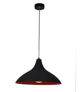 MYLİGHTS  RETRO  SİYAH  İÇİ SARI METAL SARKIT AVİZE