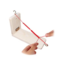 Barış Dizayn Doğal Ahşap Bileklik Örme Aparatı Bileklik Tahtası Stand (20x12cm)