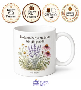 Fitoterapi Uzmanına Bitkilerle Tedavi Doğanın Eczanesi Kupa Bardak Hediye