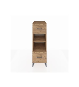 Kronos Dolap 2 Raflı 2 Çekmeceli 44x59x134 Çam-Çam