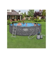 APX 365 Büyük Boy Çember Havuz 4 Mevsim Dayanıklı Çelik Özel Sistem Merdivenli ve Kum Filtreli 549 x 132 cm
