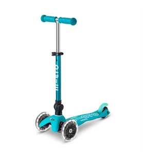 Mini Micro Scooter Deluxe Foldable Led Aqua MCR.MMD198 (Standart)
