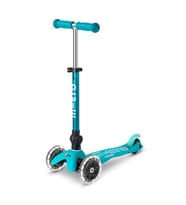 Mini Micro Scooter Deluxe Foldable Led Aqua MCR.MMD198 (Standart)