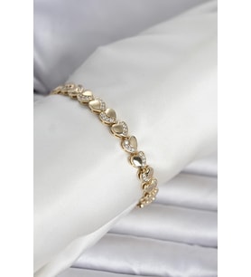 Xuping Kalp Model Gold Renk Kadın Bileklik 5886 - HPSBYI6148-4628