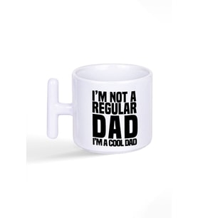I 'm Not A Regular Dad I'm A Cool Dad Baskılı T Kulplu Latte Fincan Kupa Bardak