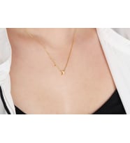 Glorria Gümüş 3 Boyutlu Minimalist X Harfi Kolye (Çok Renkli)