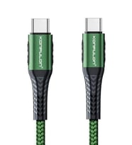 Konfulon DC43 Type-C to Type-C 1M Örgü 60W Hızlı Şarj Kablo - Yeşil