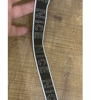 EN 2 CM TAŞLI NİCE YAZILI ŞERİT DİKİŞ GİYİM HOBİ AKSESUARI (1 METRE 9