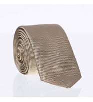 Gold Slim Fit Düz Renk Dokuma Kravat / DDK-16 (Renksiz)