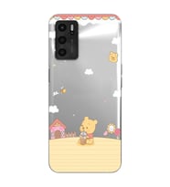 Oppo A16 / A55 Uyumlu Winnie The Pooh Tasarımlı Şeffaf Telefon Kılıfı