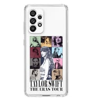 Samsung Galaxy A32 Uyumlu Taylor Swift Desenli Şeffaf Telefon Kılıfı
