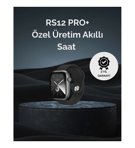 Mey İthalat® RS12 PRO+ 2025 Serisi Uzun Şarj Süreli Garantili Full Ekranlı Özel Üretim Akıllı Saat –