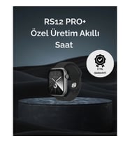 Mey İthalat® RS12 PRO+ 2025 Serisi Uzun Şarj Süreli Garantili Full Ekranlı Özel Üretim Akıllı Saat –