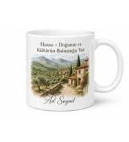 Hassa'nın Doğası ve Kültürü Hatay Hatırası Hediye Kupa Bardak