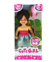 Mulvxurg  Urg02 Cute Girl Pembe Balonlu Kumral Mini Bebek (Mulvix)