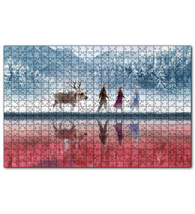 Cakapuzzle Buzlar Kraliçesi Ve Arkadaşları Animasyon  Puzzle Yapboz MDF (Ahşap) (120 Parça)