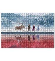 Cakapuzzle Buzlar Kraliçesi Ve Arkadaşları Animasyon  Puzzle Yapboz MDF (Ahşap) (120 Parça)