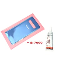 Tkgz Samsung Galaxy S10 Arka Pil Batarya Kapağı (CAM+B-7000) MAVİ
