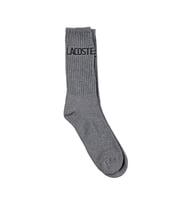 Lacoste Unisex Baskılı Uzun Çorap Gri