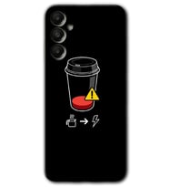 Galaxy A05s Kılıf HD Desen Baskılı Kılıf - Coffee Battery