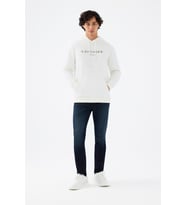 Loft Erkek Sweatshirt (Beyaz)