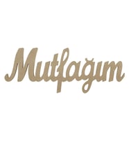 TEKNOPOİNT AHŞAP OBJE15 MUTFAĞIM YAZI