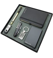 Signator® Noctua  Kişiye Özel Set - 32 Gb. Usb Bellek + Titanyum Anahtarlık + Çok Fonksiyonlu Çakı + Not defteri  + Kalem ve Kartvizitlik  İsme Özel Hediyelik Set (Karışık)