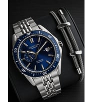 Quantum Otomatik Mekanizma Sapphire Cizilmez Cam Çelik Kordon 10 Atm Erkek Kol Saat EMG.1257.390