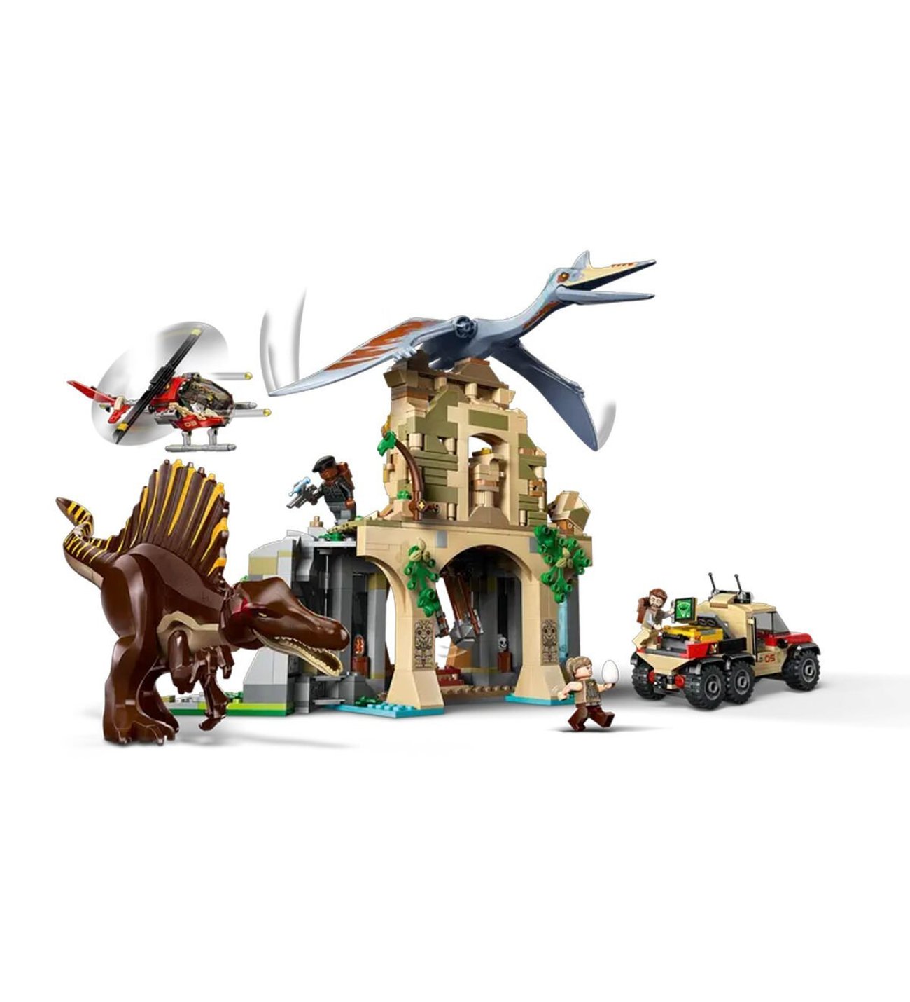 76976 Lego Jurassic World Spinosaurus ve Quetzalcoatlus 984 parça