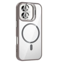 Pilelistore   Apple iPhone 16 Plus Remim Lensli Magsafe Standlı Kapak - Titan Gri