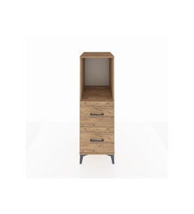 Kronos Dolap Tek Raflı 2 Çekmeceli 44x59x134 Çam-Çam