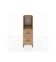 Kronos Dolap Tek Raflı 2 Çekmeceli 44x59x134 Çam-Çam