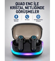 Bluetooth 5.4 Kablosuz KulaklıkQuad ENC Mikrofonlu TWS Kulaklık