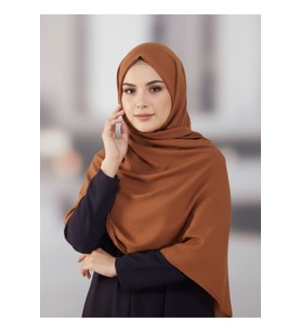 Moda Safir Şal Koyu Kahve