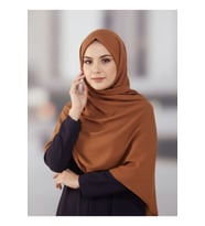 Moda Safir Şal Koyu Kahve