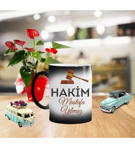 Kişiye Özel Hakim Sihirli Kupa Bardak