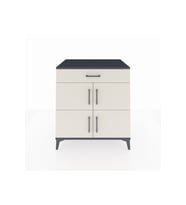 Kronos Şifonyer 3 Raflı Tek Çekmeceli 4 Kapaklı 88x59x96 Antrasit-Aytaşı