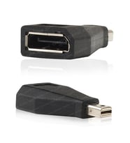 Dark Mini DisplayPort to DisplayPort Dişi Çevirici