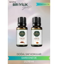Sandal + Tarçın ( Oda Kokusu Aroma Terapi Buhurdanlık / Difüzör Yağı ) Set 2 Adet x 10 ML