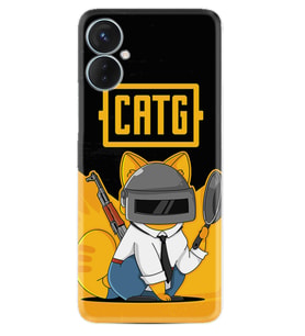 Tecno Spark 9T Kılıf Silikon Desen Özel Seri Cat G 1677