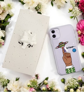 Jüpiter Tasarımlı Kişiye Özel Şeffaf Telefon Kılıfı (Tüm Telefon Modelleri Mevcuttur.) - Hediye Kutulu