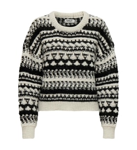 ONLALAIA LIFE LS O-NECK PRM KNT (Beyaz)