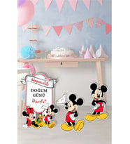 Mickey Mouse Ayaklı Pano Seti