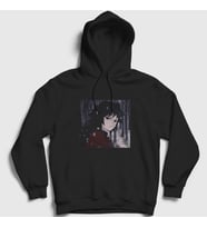 Presmono Unisex Beyaz Winter Giyu Tomioka Anime Demon Slayer Kimetsu No Yaiba Kapüşonlu Sweatshirt 298939tt (Siyah)