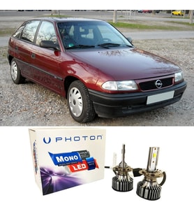 Opel Astra F Led Xenon Uzun + Kısa Far Ampulü H4 Mono Yeni Seri Beyaz 1993-1998