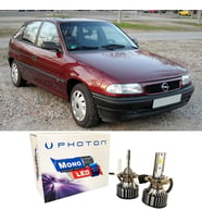 Opel Astra F Led Xenon Uzun + Kısa Far Ampulü H4 Mono Yeni Seri Beyaz 1993-1998
