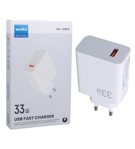 Weko WK-27875 M11 Beyaz 33 Watt Turbo Usb Şarj Başlık Adaptörü